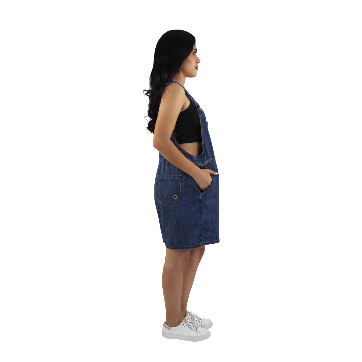 Overol Short Mujer Mezclilla