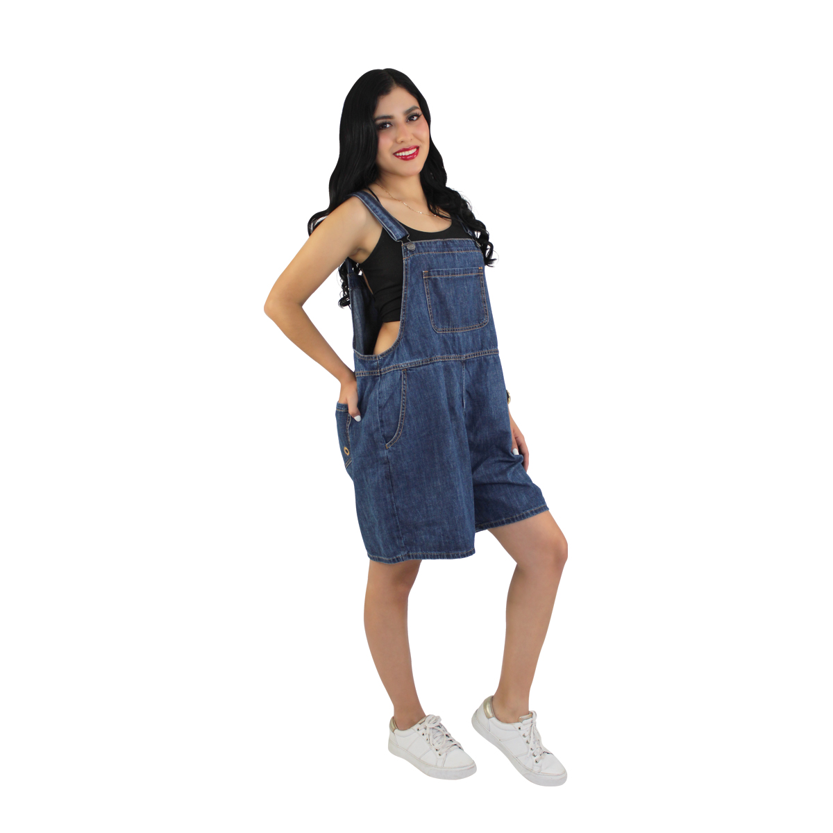 Overol Short Mujer Mezclilla
