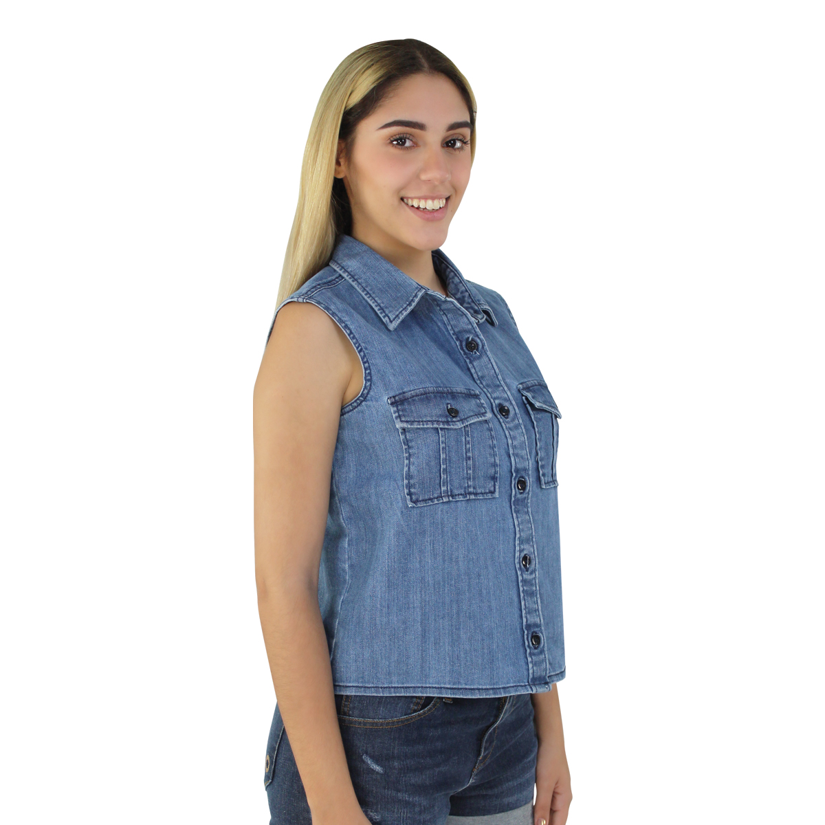 Blusa Mujer Mezclilla 1423