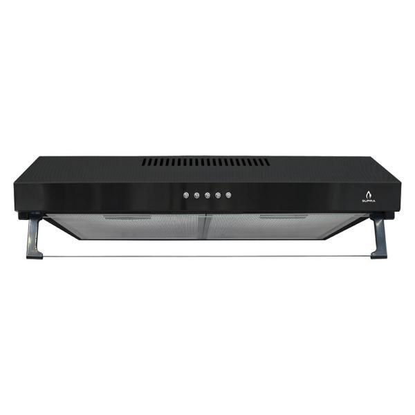COMBO CAMPANA EXTRACTORA Y PARRILLA DE GAS SUPRA FORLI 4Q-EC-N + NUBE N-60 COLOR NEGRO