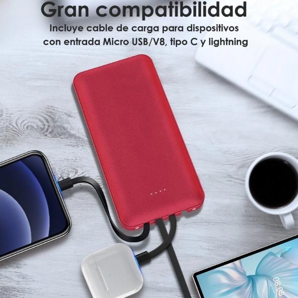 Power Bank Batería Portátil Carga Rápida 10000mah 