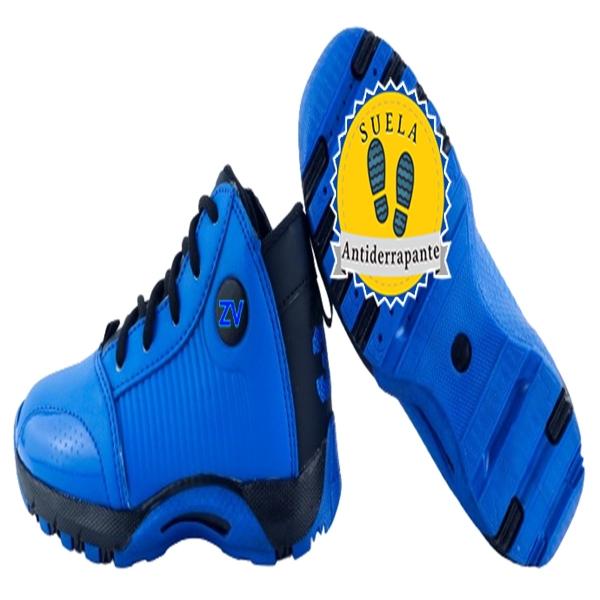 Tenis Niño Basquetbol Arco Ortopedico Baloncesto Ap-23 Negro