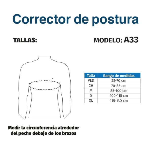 Corrector De Postura Soporte Faja Pediatrica A33 Tynor