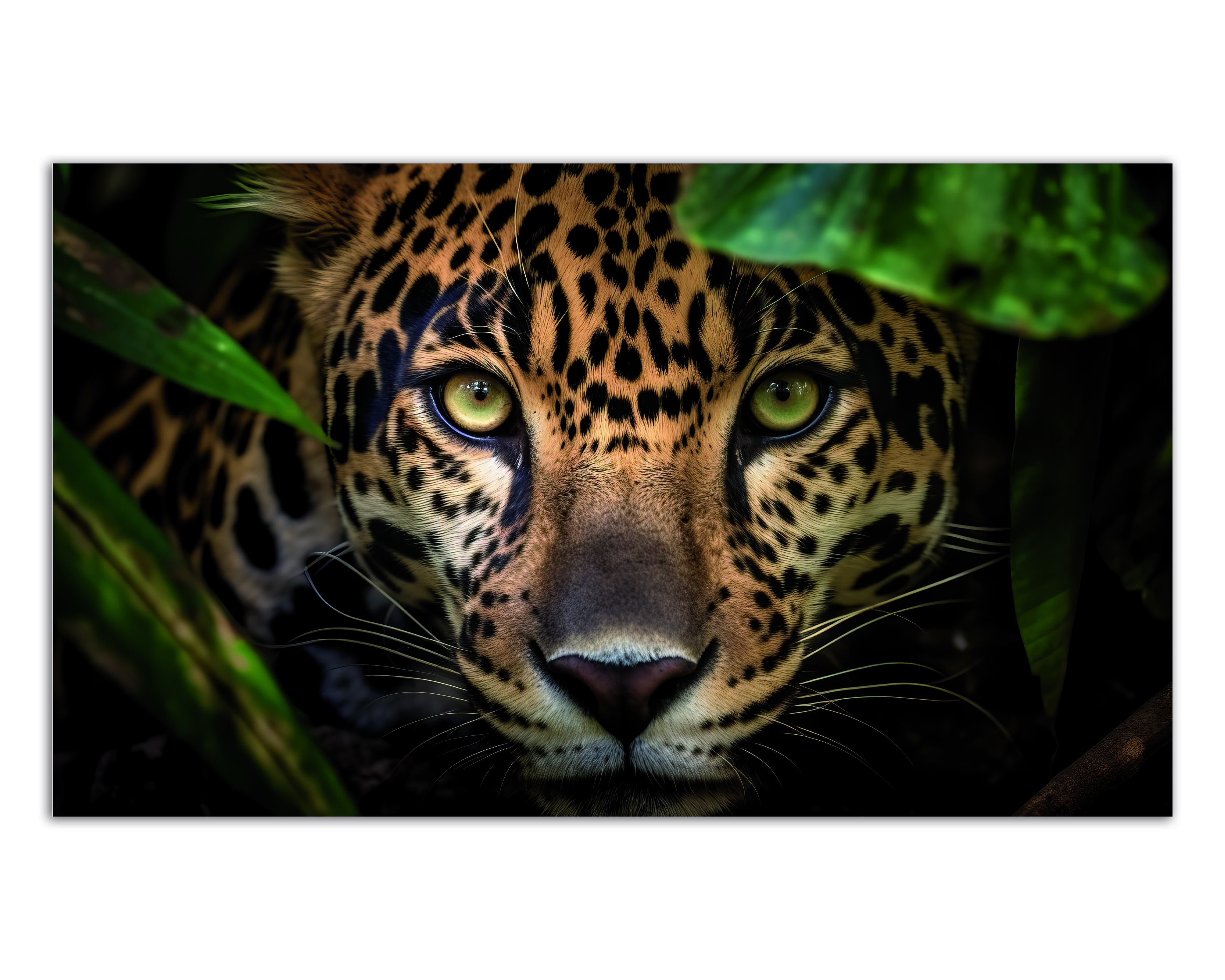 Cuadro Decorativo Acrílico Jaguar en la Selva 70x120  