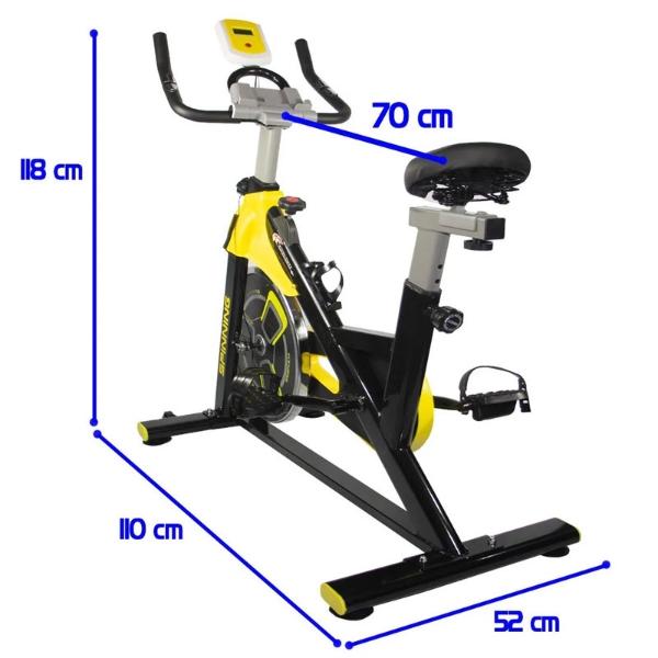 Bicicleta Spinning Fija 11 Kg Centurfit Fitness Gym Estatica.