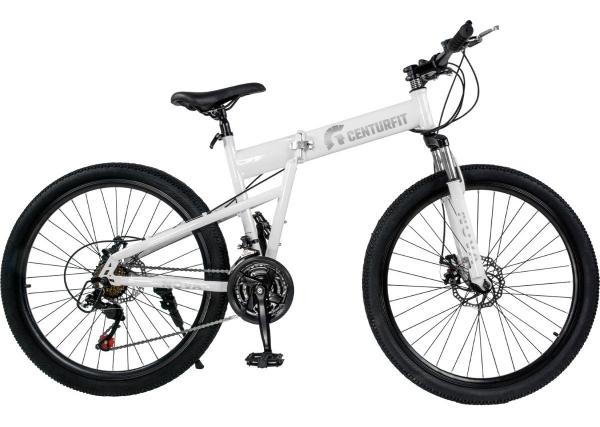 Bicicleta Plegable De Montaña R26 21 Vel Freno De Disco Blanca