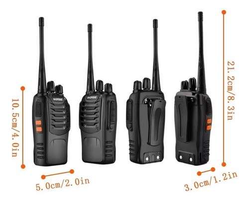 Radios Baofeng Walkie Talkies Bf-888s Kit 2 Pc Manos Libres