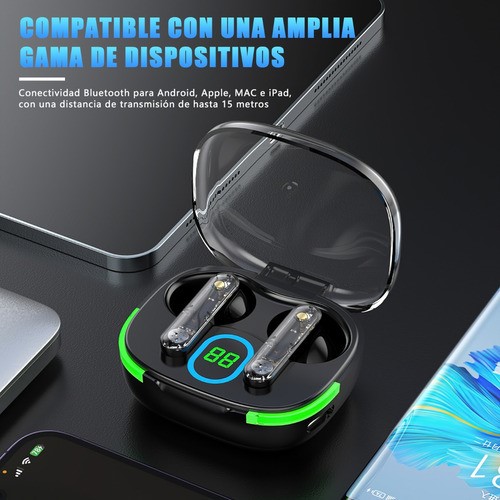 Audífonos Inalámbricos Bluetooth In-ear Carga Inalámbrica