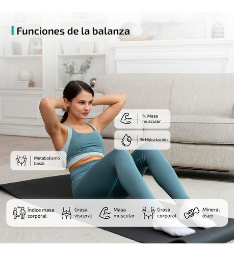 Bascula digital bioimpedancia inteligente bluetooth 180kg personas peso pesa grasa corporal baño personal Femmto