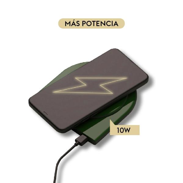 Cargador Inalámbrico Hune Hoja Sustentable Universal 10w