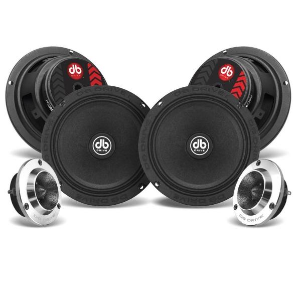 Set de Medios DB Drive PRO6K4M 500 Watts 6.5 Pulgadas M ... .