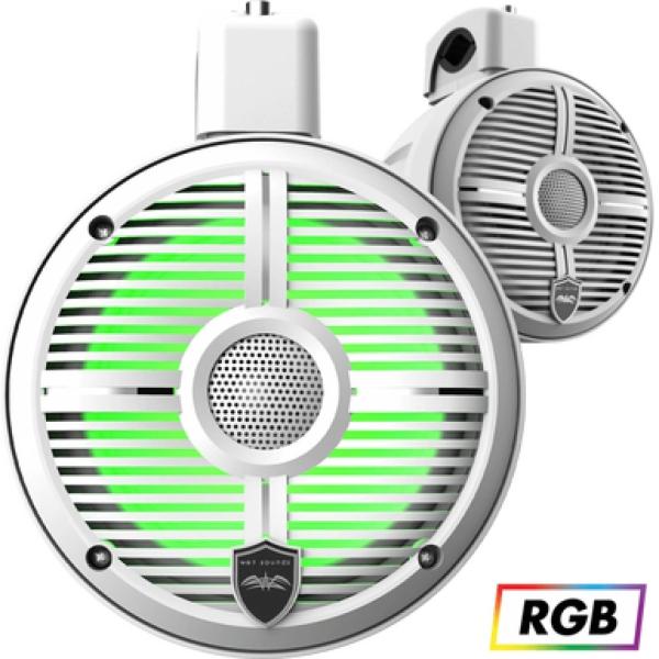 Bocinas Coaxiales de Torre Marina Wet Sounds RECON 6 POD-W 120 Watts 6.5 Pulgadas 4 Ohms Color Blanc 