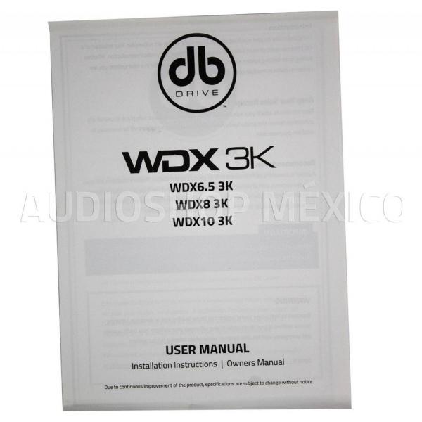 Set de Medios Profesional DB Drive WDX65C 500 Watts 6.5 