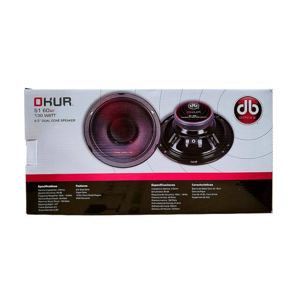 BOCINAS DE DOBLE CONO 6.5 PULGADAS DB DRIVE 