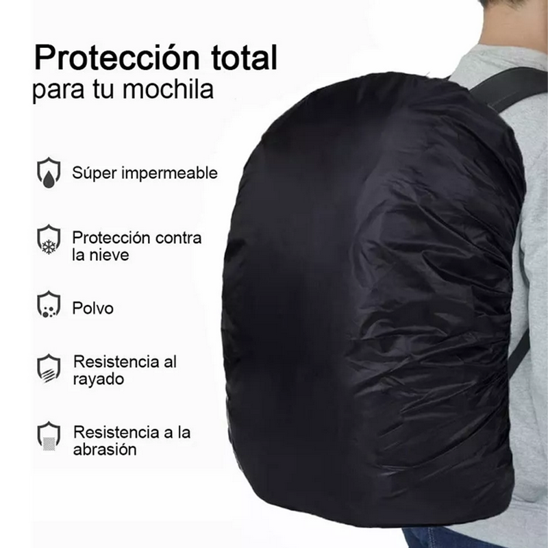 Funda Impermeable Para Mochila Cubierta Repelente Amplia