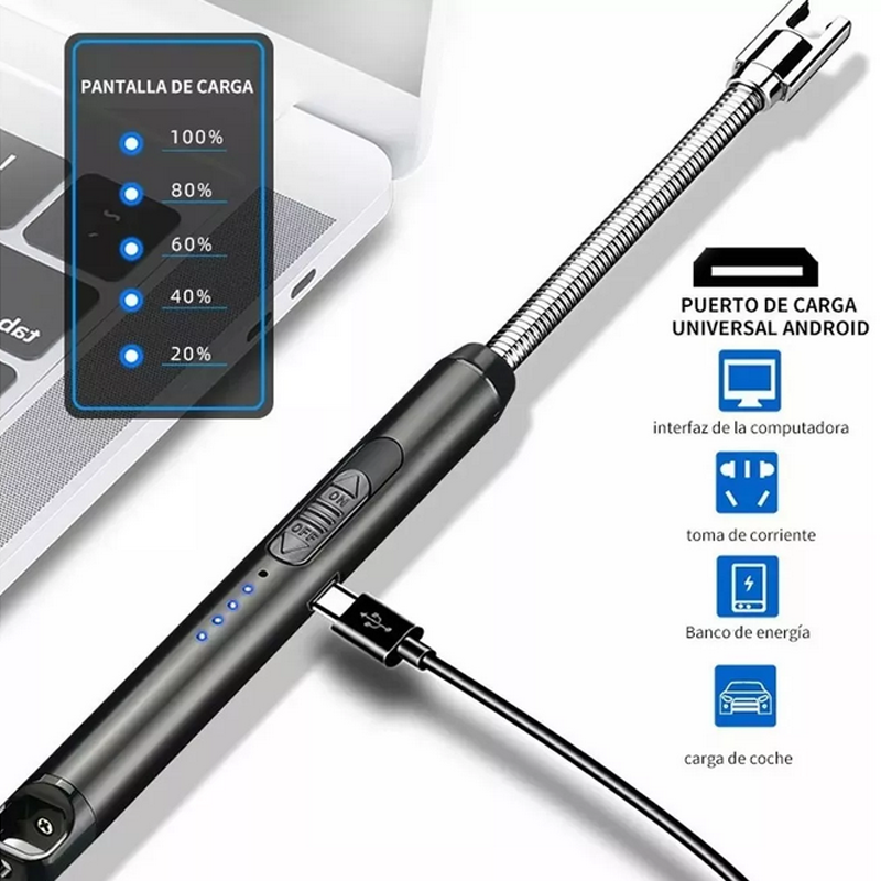Encendedor Eléctrico Electrónico Recargable Usb 