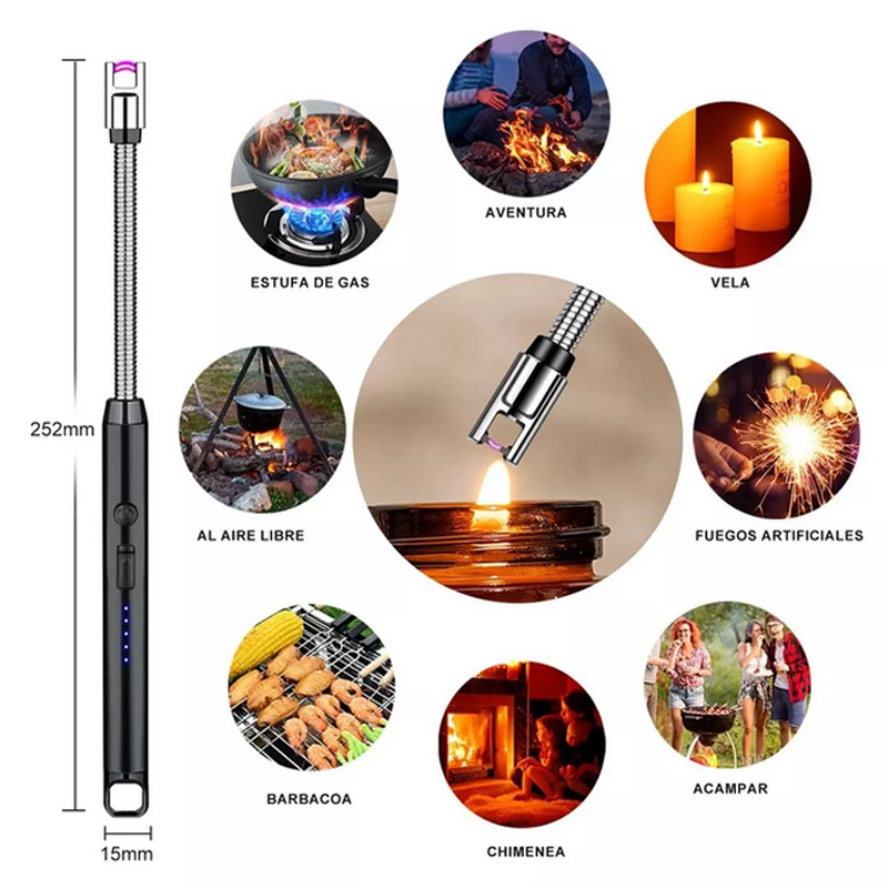 Encendedor Eléctrico Electrónico Recargable Usb 