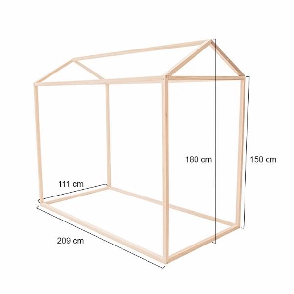 KIT MONTESSORI INDIVIDUAL 1 Casa de Suenos Individual + 1 Cama Montessori Individual + 2 Repisa cuentos