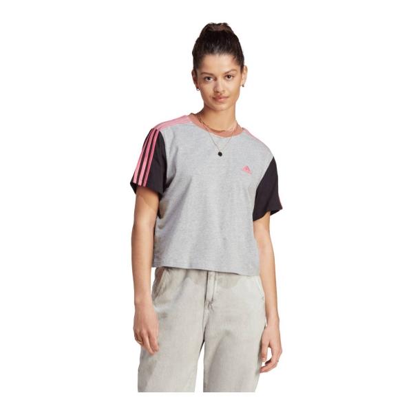 PLAYERA ADIDAS MUJER GRIS ADIDAS W 3S CR TOP IM0363