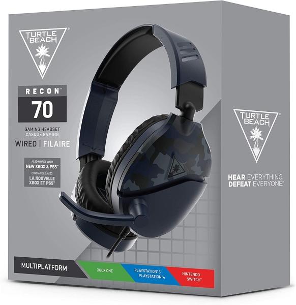 Diadema Headset Turtle Beach Recon 70 Blue Camo - Game Center