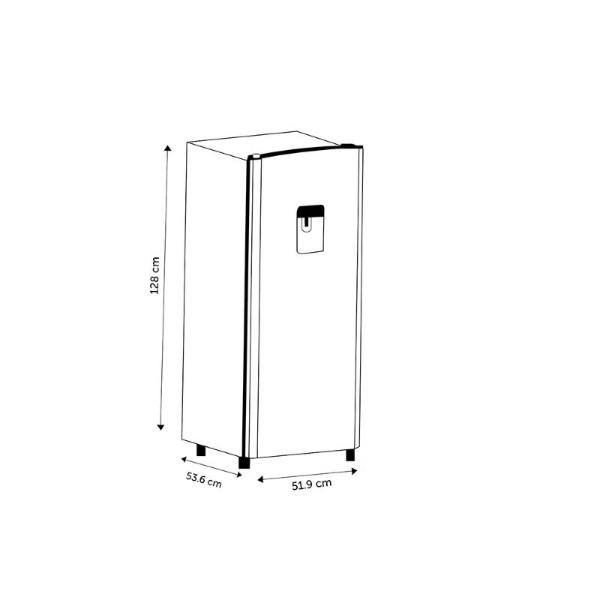Refrigerador HISENSE 6.3pies dispensador de agua Gris RR63D6WGX 