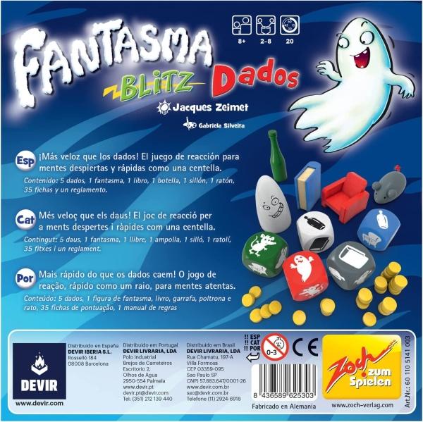 Devir Juego De Mesa Fantasma Blitz Dados Español - Game Center.