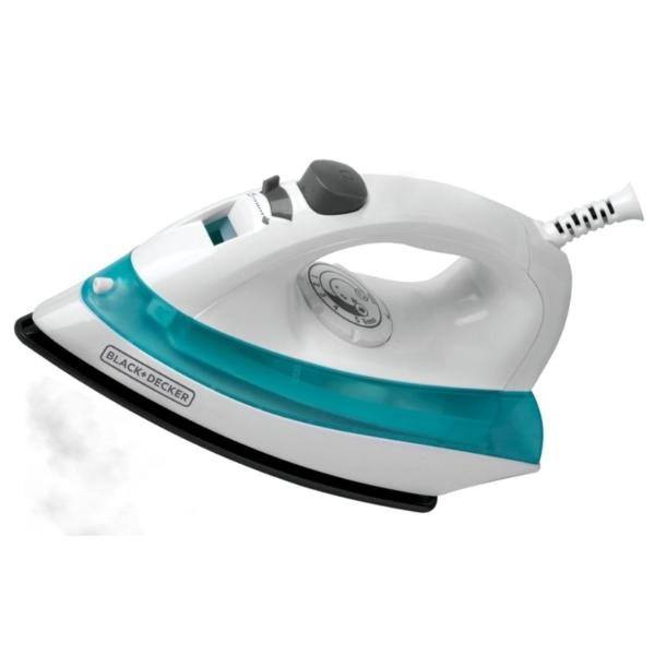 Plancha A Vapor Black+decker Irbd100 Quick 'n Easy Color Blanco Y Azul Con Suela Antiadherente 120v