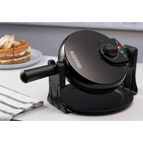 Waflera Giratoria Antiadherente Black Decker 19cm Wafle 1000