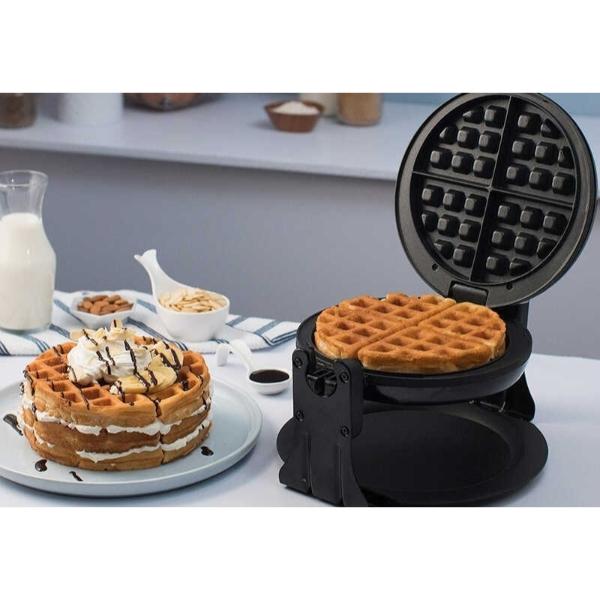 Waflera Giratoria Antiadherente Black Decker 19cm Wafle 1000