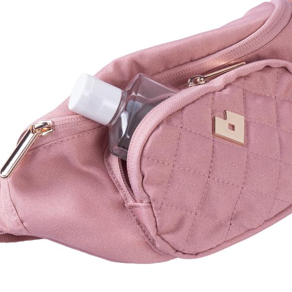 LuckyLy Cangurera para Mujer de Moda y Deportiva, Riñonera Versátil tipo Bolsa Bandolera y Crossbody, Modelo Lexi, Rosa