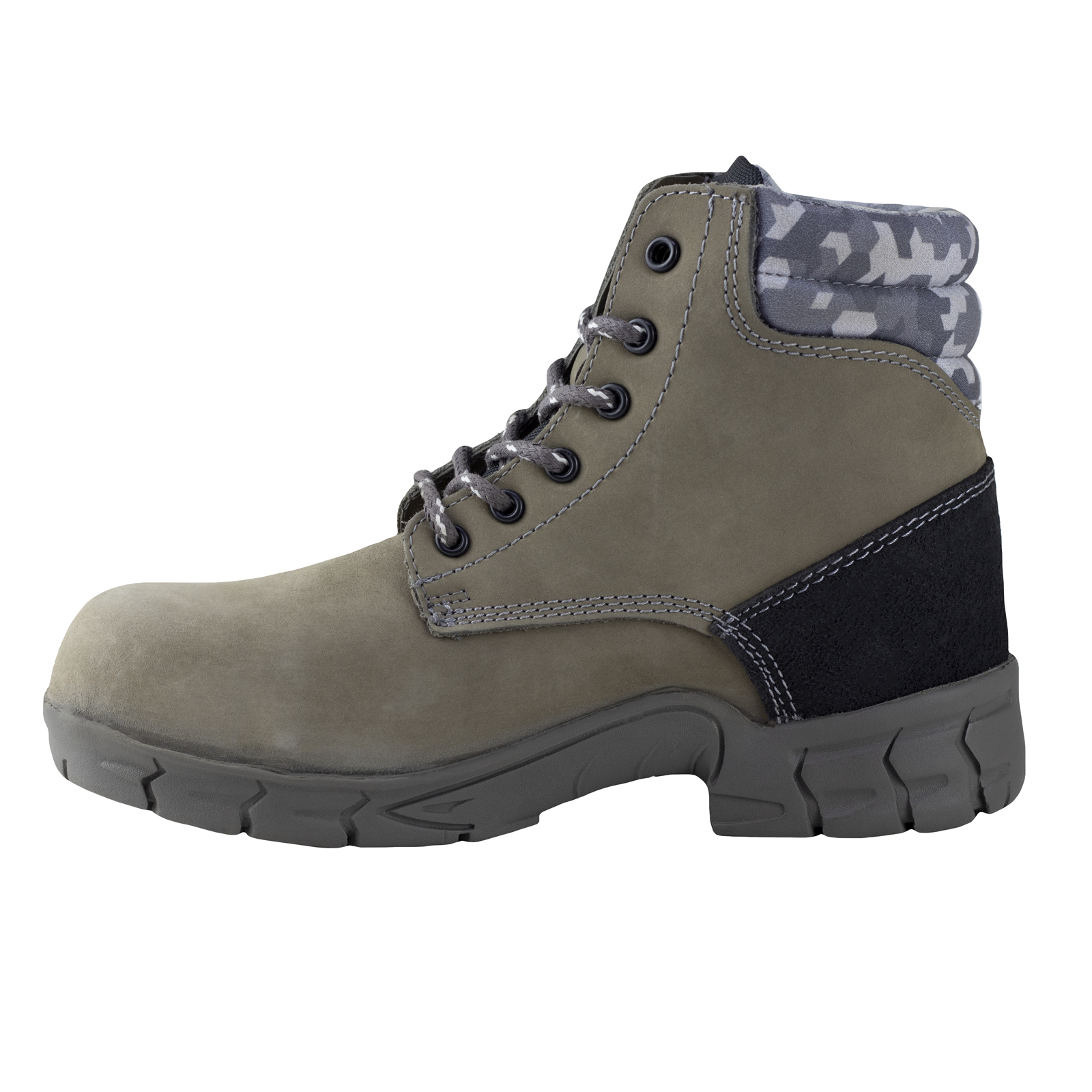 Bota Industrial De Seguridad Jeep Con Casco Poliamida 5124 Gris.