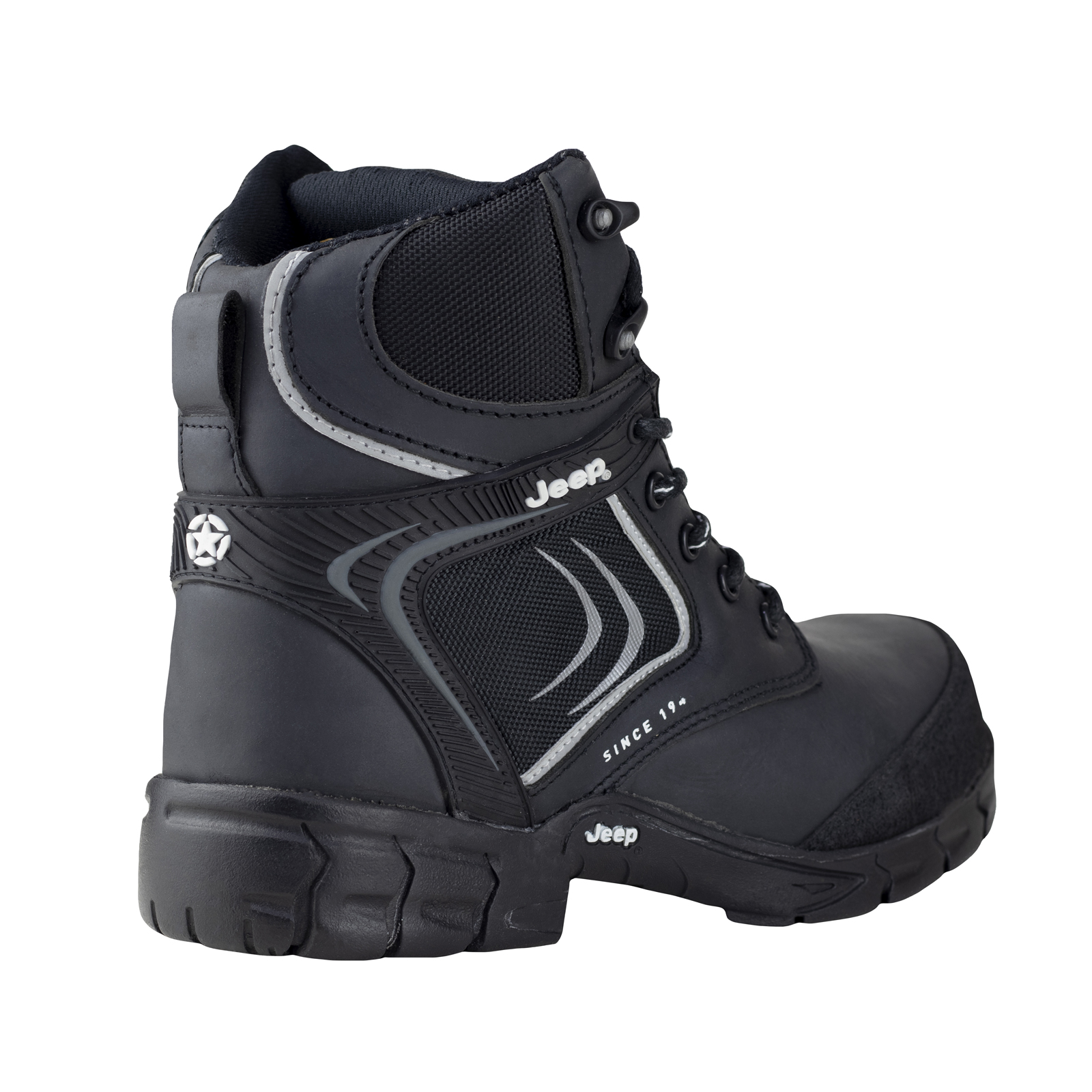 Bota Industrial Hombre Jeep Casquillo 5107 Negro Poliamida.