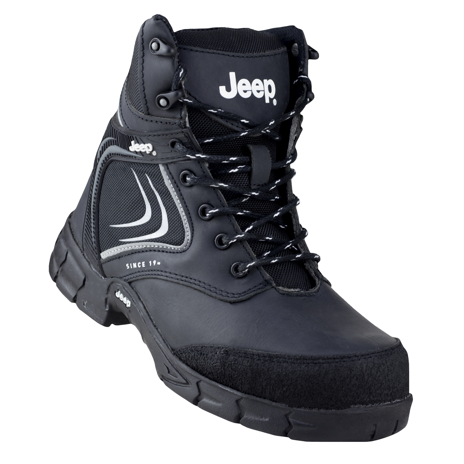 Bota Industrial Hombre Jeep Casquillo 5107 Negro Poliamida.