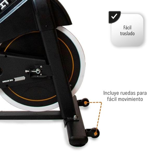 Bicicleta Para Hacer Ejercicio Spinning Fija Estática 8kg NG