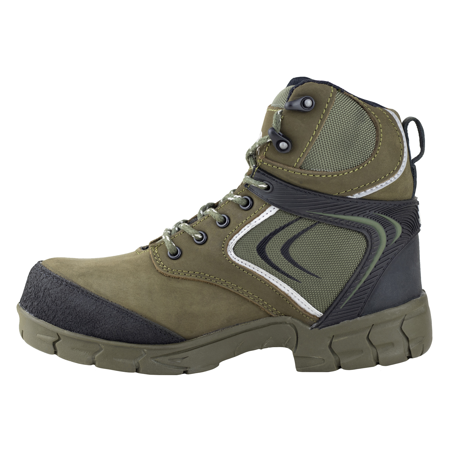 Bota Industrial Jeep Hombre Casquillo Poliamida 5107 Verde.