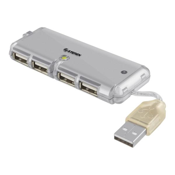 Usb de 4 puertos usb 2.0 portatil usb-520 steren