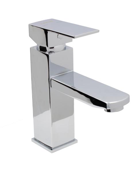 Lavabo Ovalin Para Baño De  Ceramica Blanco Con Monomando Y Contra De Lujo