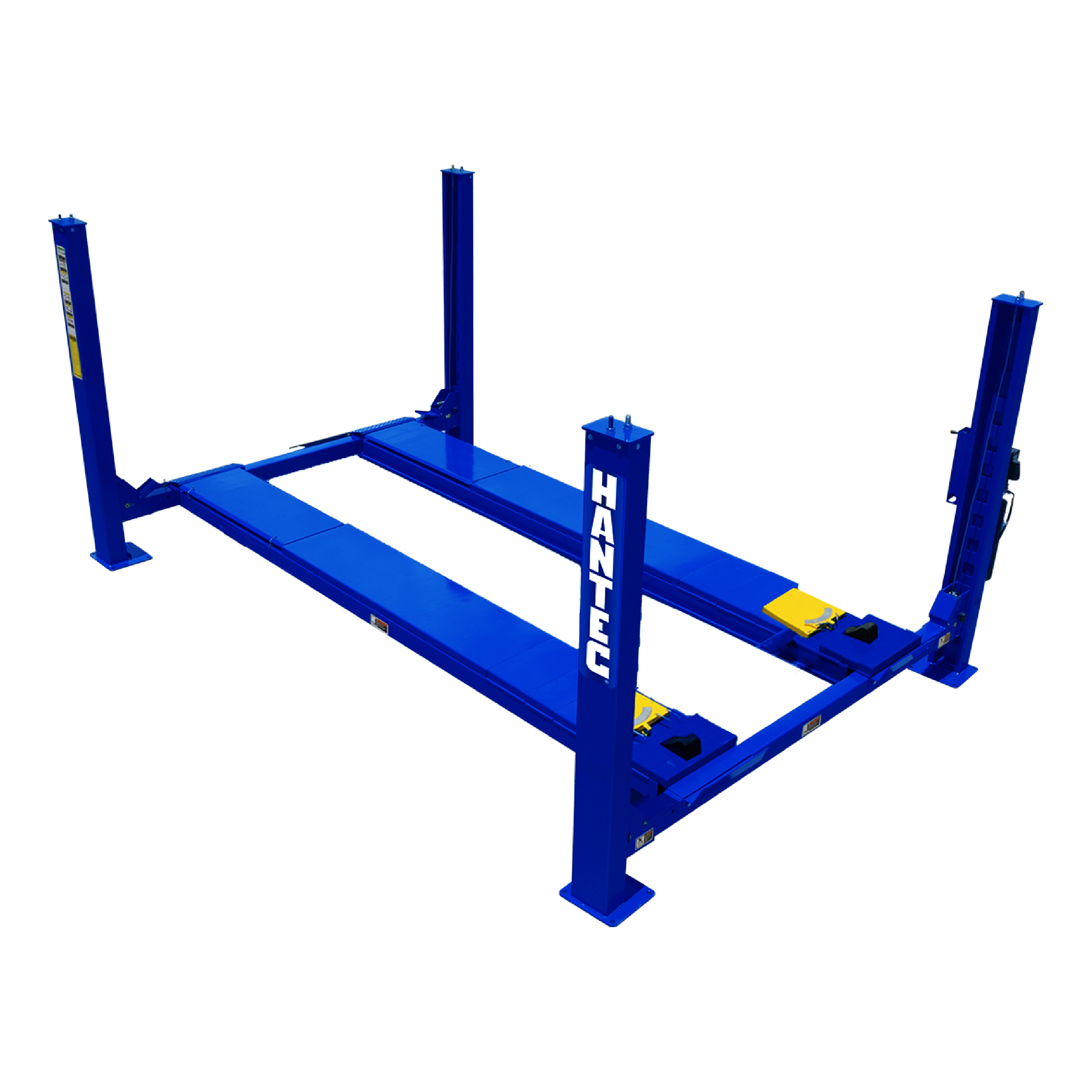 Rampa Ascensor 4 Postes Discos de Alineación 10500 Lbs 110V HANTEC