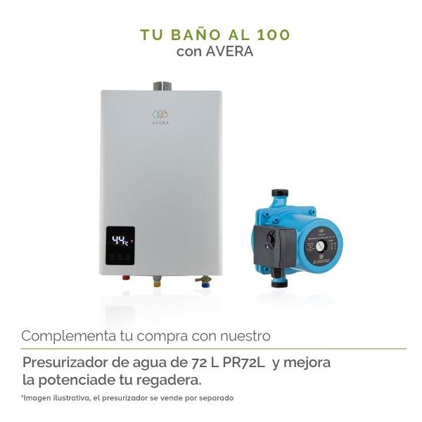 AVERA Calentador Agua Instantáneo Modulante usa Gas Natural para 2 Regaderas CM14NAT