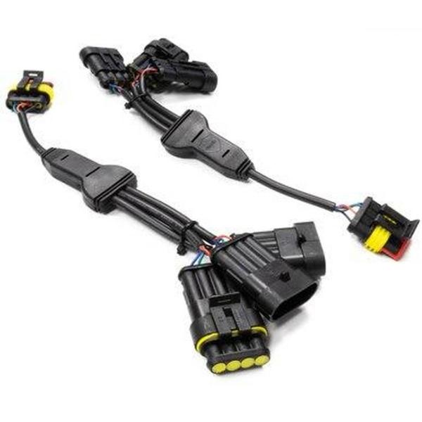 Par de Cables Divisores Marinos Wet Sounds RGB-4P-1M/3F RGB de 4 Pines 1 Macho/3 Hembra 