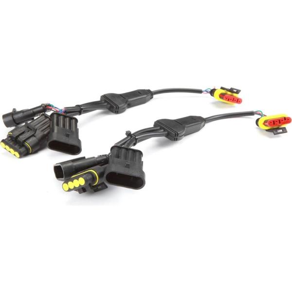 Par de Cables Divisores Marinos Wet Sounds RGB-4P-1M/3F RGB de 4 Pines 1 Macho/3 Hembra 