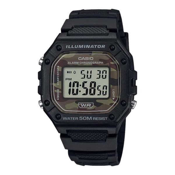 RELOJ  CASIO HOMBRE NEGRO CASIO  ILLUMINATOR W218H5BVCF