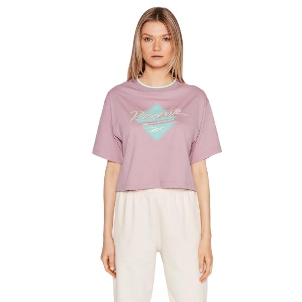PLAYERA REEBOK MUJER LILA REEBOK CL Q3 GRAPHIC HK4936