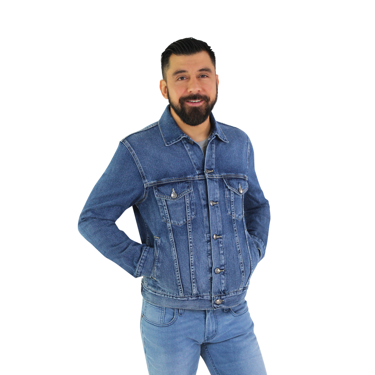 Chamarra De Mezclilla Innermotion Azul Marino Estilo 3361 Para Hombre