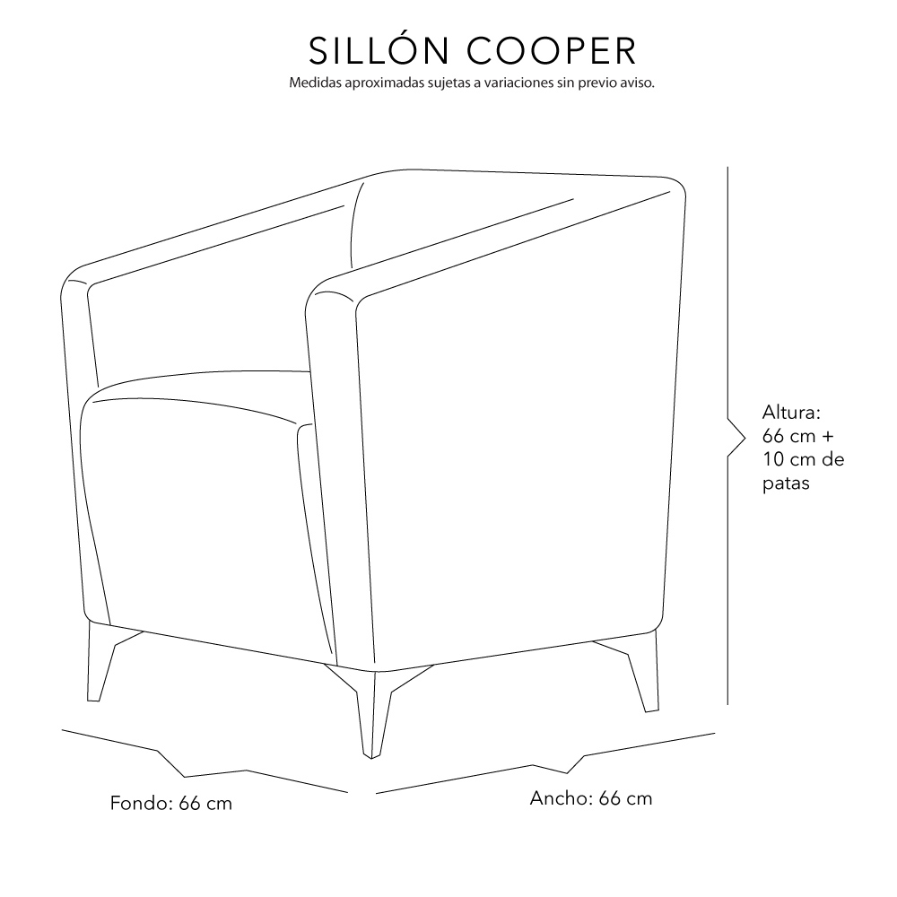 Sillon Dicasa Cooper II Morado. *COBERTURA SOLO EN CDMX Y AREA METROPOLITANA