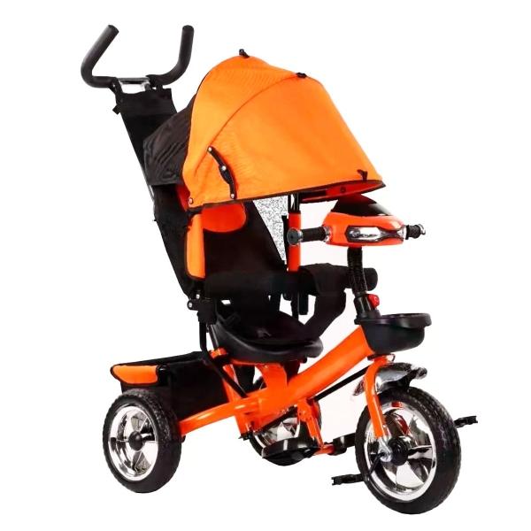 Triciclo Infantil Evolutivo con Luz y Sonido para niños G106 Naranja.