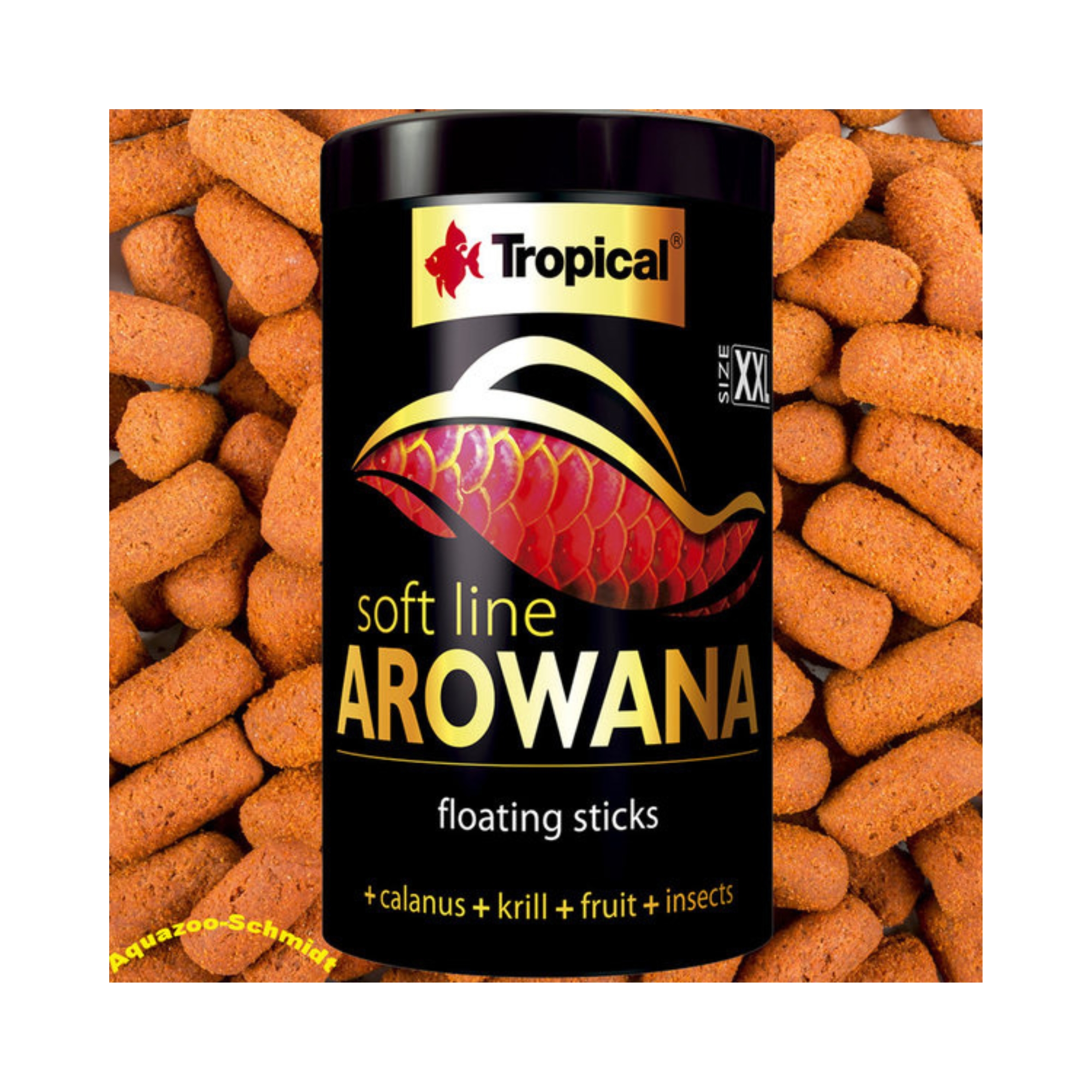 Alimento soft line arowana size L tropical 80 gr  