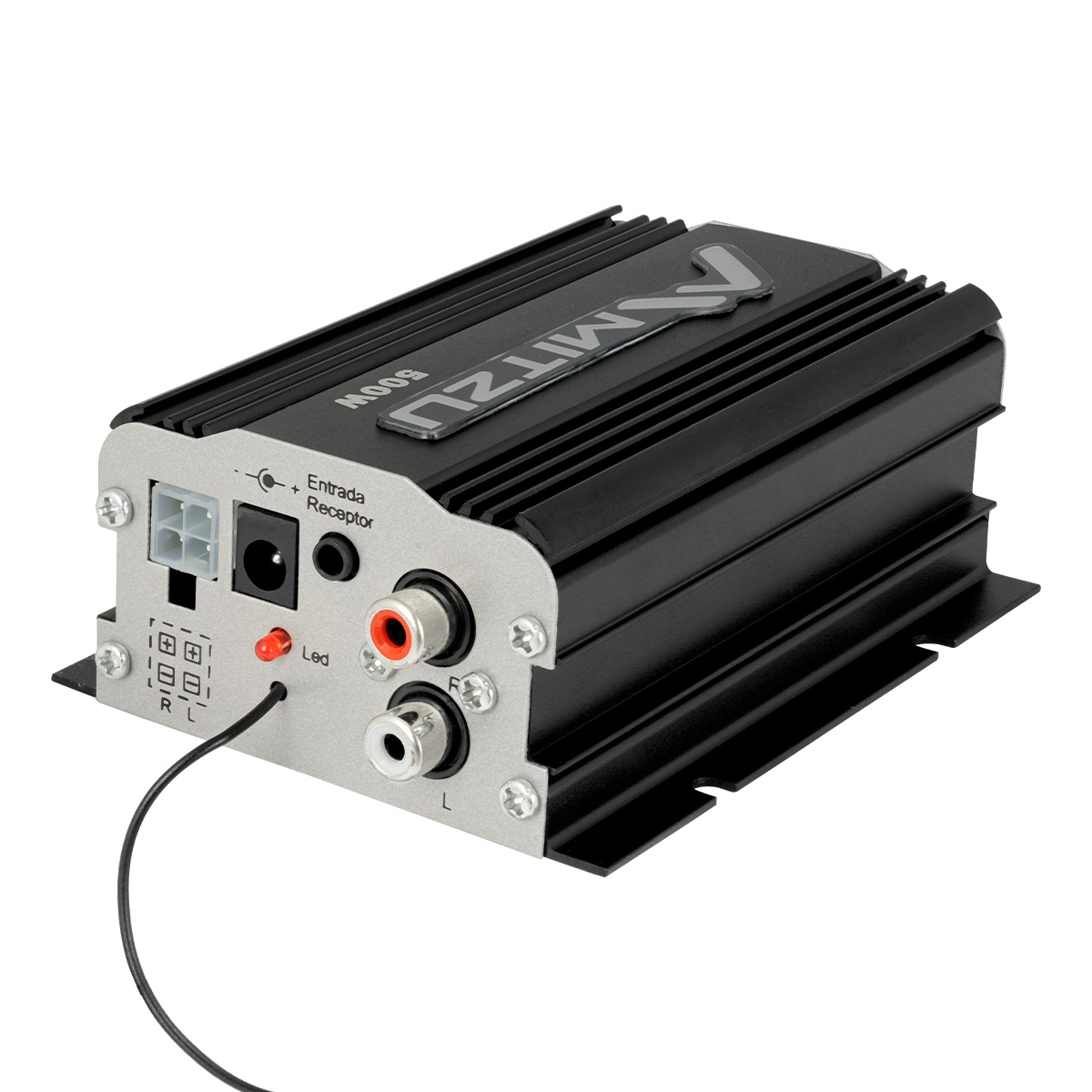 Mini Amplificador De 2 Canales Bluetooth Mitzu Mit-76bt Color Negro