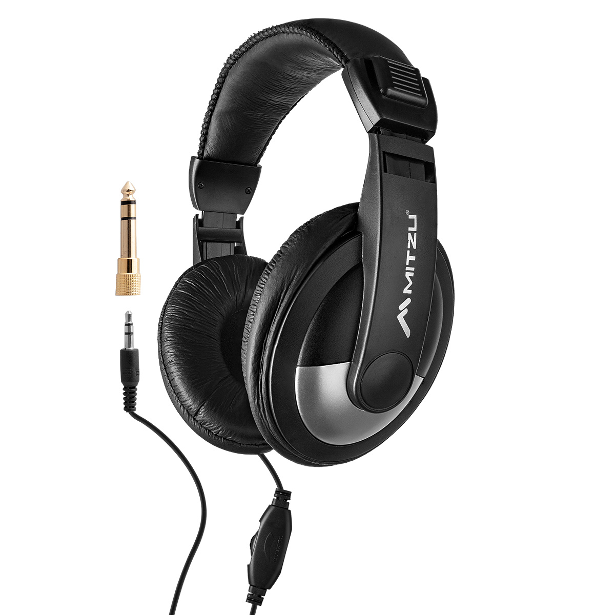 Audífonos De Diadema Mitzu Con Adaptador Monitorear Mh-5003