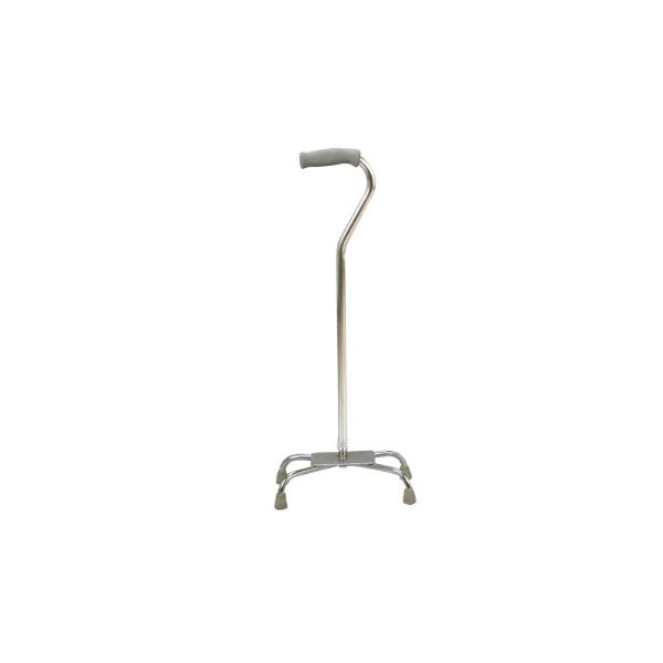 Bastón Cuello de Ganso Aluminio De 4 Apoyos Base Metálica Extension Telescopica Slaud Mobicare